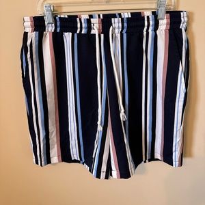 Multicolor Shein Men striped shorts